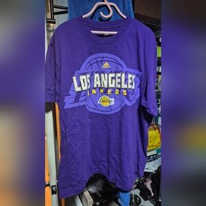 Adidas Purple Los Angeles Lakers Kids T-Shirt